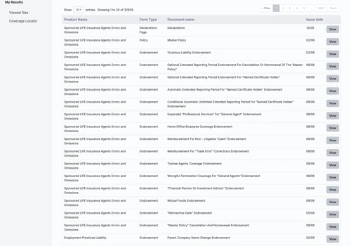 Coveragexpert - Insurance Web tool