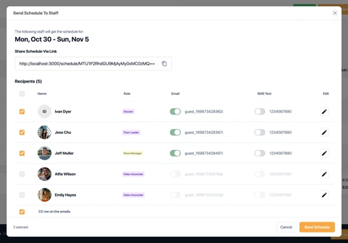 Squad - Scheduling web tool