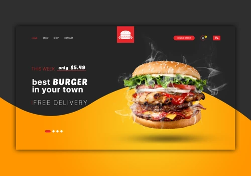 Web Design Burger Shop