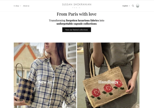Parisian Fashion Boutique Website