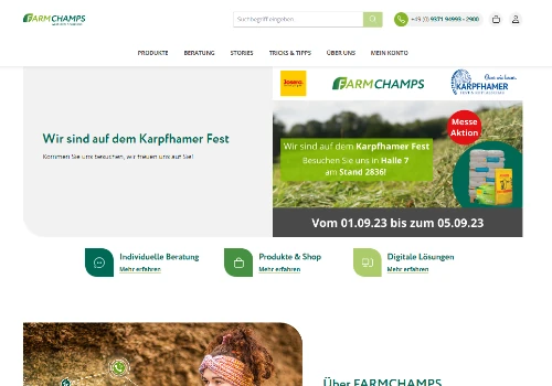 Backend system for Farmchamps brand