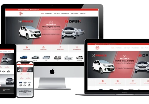 Website for Vehicle Showroom
