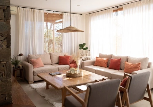 Salon w stylu boho