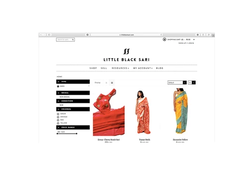 Little Black Sari
