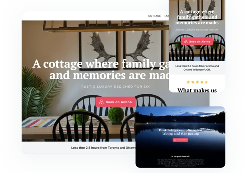 Waterfront Cottage Co - A popular airbnb rental