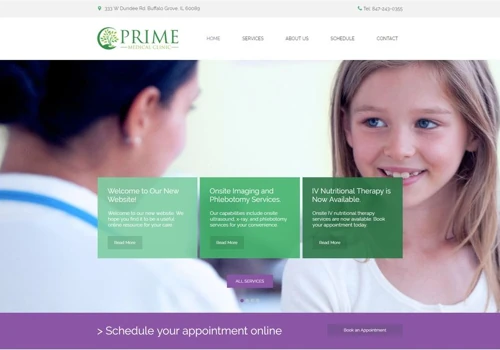 Prime Medical Clinic Website