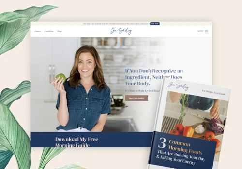Jen Smiley Food Coach Website & Marketing
