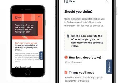 A tool for guiding Universal Credit claims