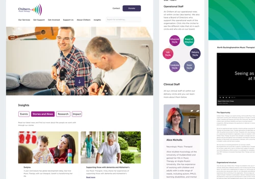Chiltren Music Therapy Website build