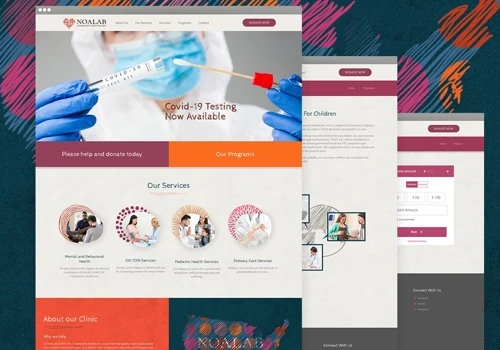 Web design for Noalab Clinic