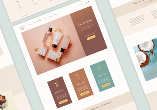 Beauty brand website