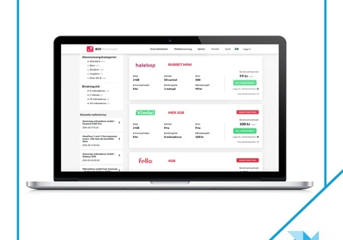 Web-based Platform for Mobile Subscribers That Enables Provider Comparisons