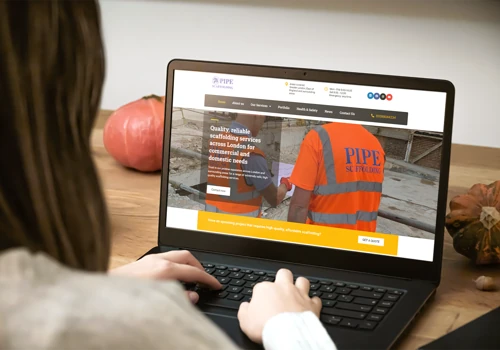 Web design for Pipe Scaffolding Ltd