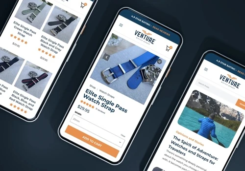 Venture Watch Bands Ecommerce Website