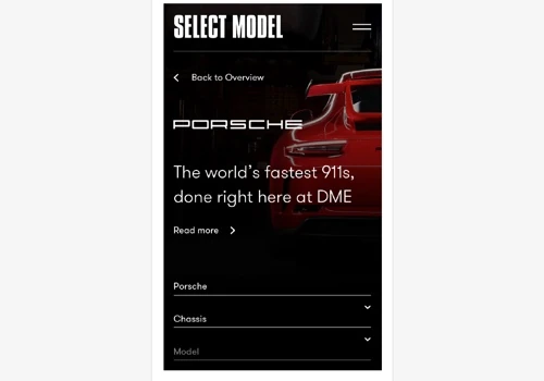 E-commerce for DME Tuning