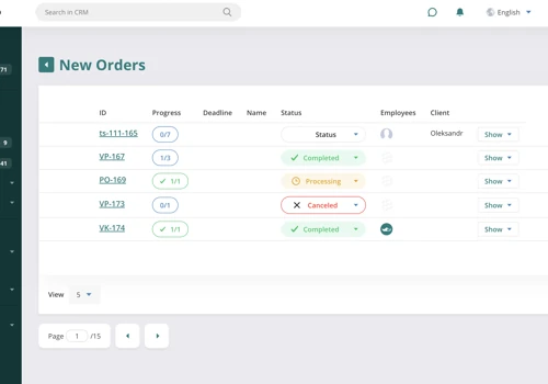 CRM system for translation agency