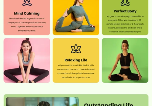 Landing Page for Yoga Platform
