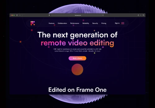 Frame One - corporate website