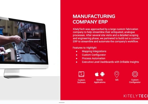 Manufacturing: Custom Software- ERP & Configurator