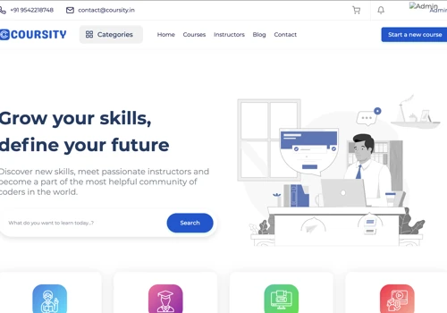 Coursity e-Learning Website