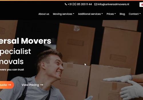 Custom Logistics Website Development