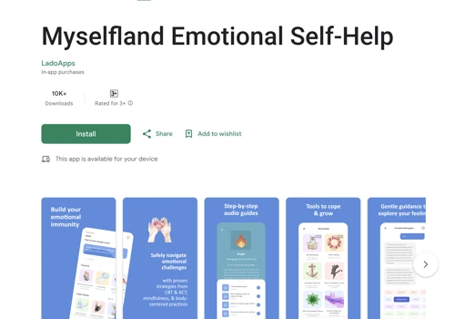 Myselfland Emotional Self-Help Mobile App