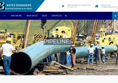 Web design for a construction company in USA