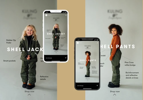 Banner for fashion baby store