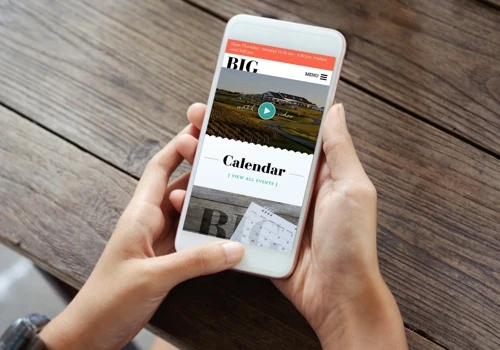 Big Cork Vineyards Website Design