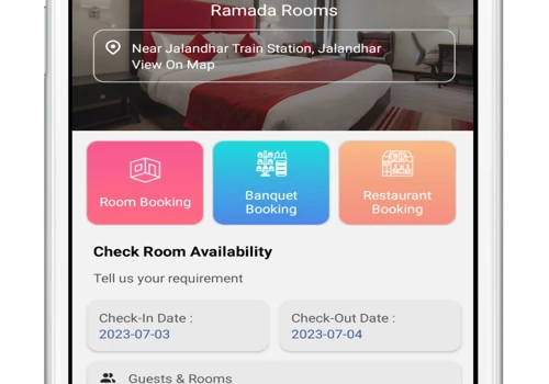 Hotel room Booking Mobile Apps