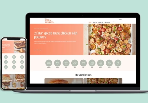 TTD food blog website design and development