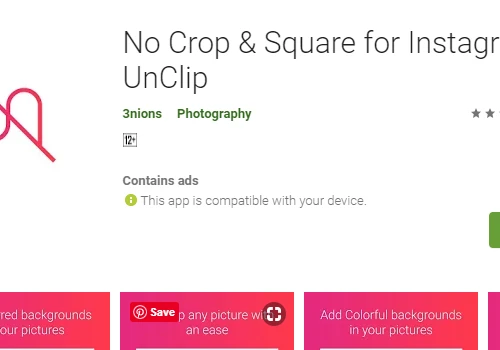 No Crop & Square for Instagram - UnClip