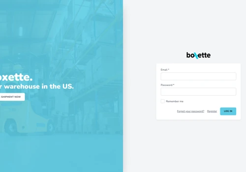 Boxette customer dashboard