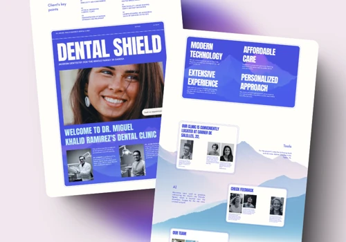 Web design for a dental clinic in Spain