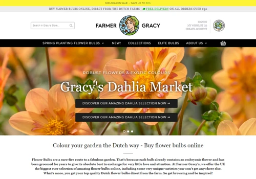 Farmer Gracy - Flower Bulbs Online UK - Shopify
