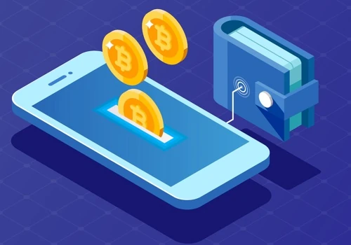 Deliver and installation of a blockchain wallet