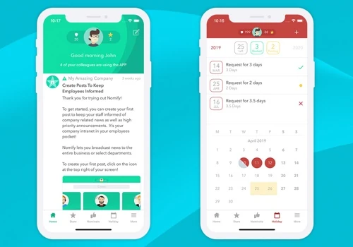 Employee Engagement App for iOS and Android