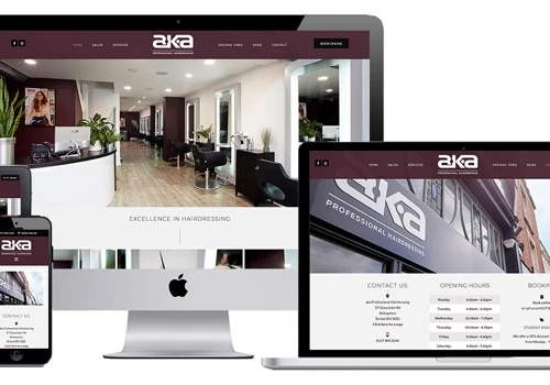 aka Professional Hairdressing - Brochure website