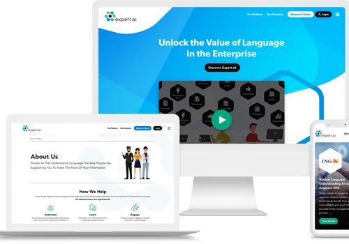 B2B Enterprise Web Design AI Natural Language