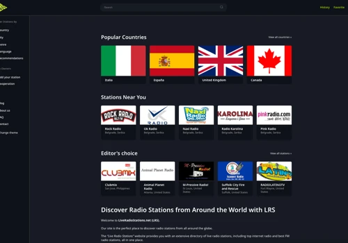 Liveradiostations.net - The Ultimate Global Radio