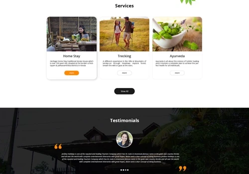 Jenilisa Holidays- Web Design & Development