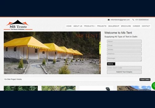 Tent Manufacturer in Delhi, Tent Supplier in Delhi