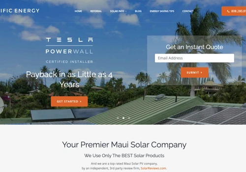 Pacific Energy (SEO, Web Design, PPC, Social Media)
