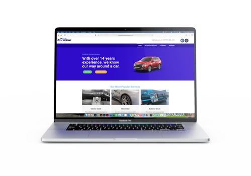 Mobile Car Valetic Website + Landing Pages