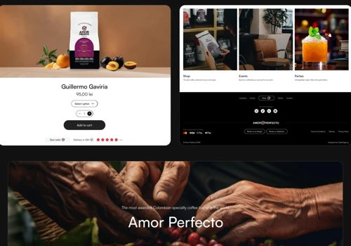 Coffee Website design and Branding