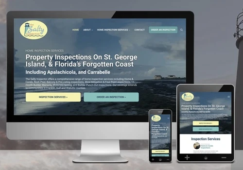 The Salty Inspector Website Design
