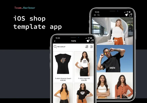 iOS shop template app