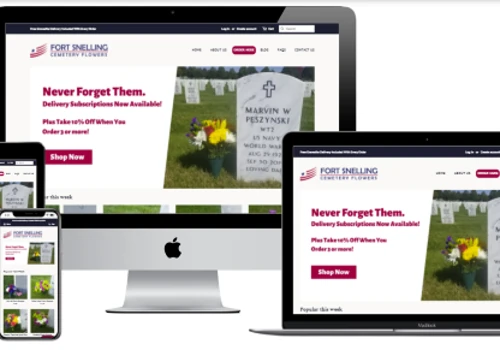 Fort Snelling Cemetery Flowers