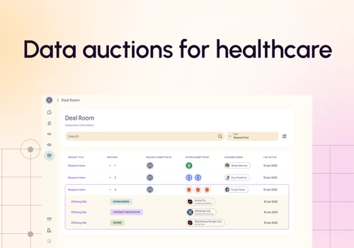 Reasearch and design for data auctions platform