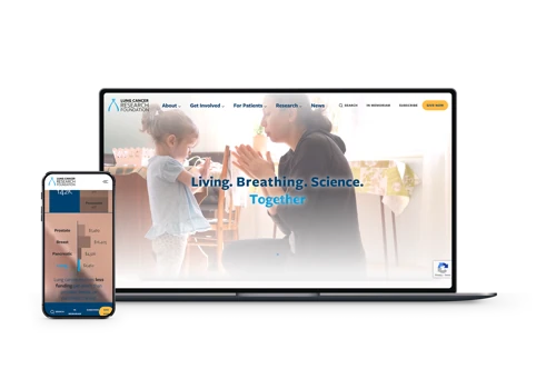 Lung Cancer Research Foundation [Web Design]